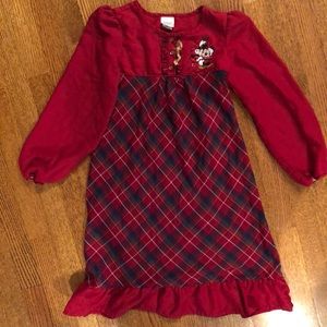Disney Minnie and Mickey Christmas nightgown pjs
